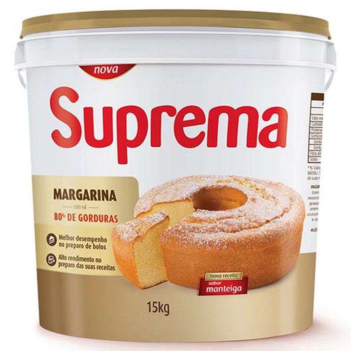 Margarina 80% Sabor Manteiga Suprema 15kg