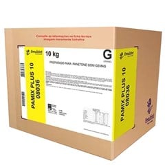 Pamix Plus 10 Panetone Com Gema Emulzint 10kg