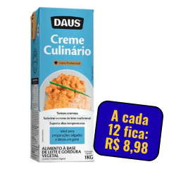 Creme Vegetal Culinário Ourolac Daus Unidade 1kg 