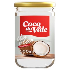Óleo de Coco sem Sabor Coco do Vale Vidro Unidade 500ml