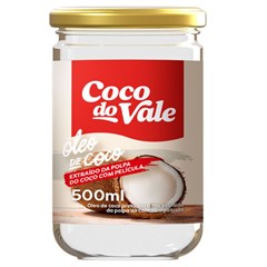 Óleo de Coco Virgem Coco do Vale Vidro Unidade 500ml