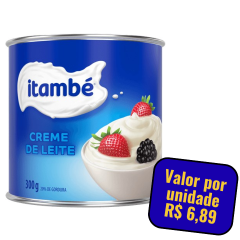 Creme de Leite Itambé Lata Caixa 24x300g