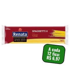 Macarrão Grano Duro Spaghetti 8 Renata 500g