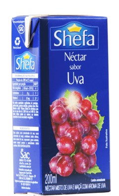 Suco Néctar Shefa de Uva Unidade 200ml 