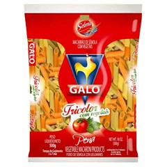 Massa Sêmola Tricolori Pena Galo 500g