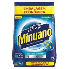 Sabão Em Pó Embalagem Econômica Azul Minuano 4kg