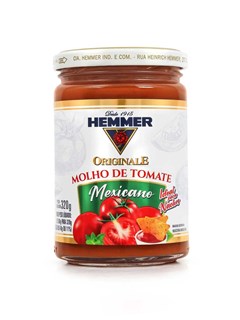 Molho Tomate Mexicano Originale Hemmer Vidro Unidade 320g 