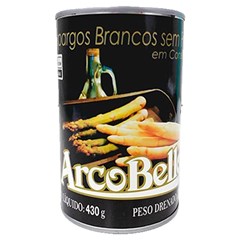 Aspargo Branco Sem Pele Arcobello Lata 270g