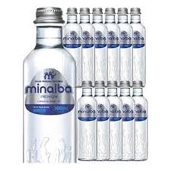 Água Mineral sem Gás Minalba Premium Vidro Fardo 12x300ml 