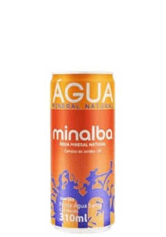 Água Mineral Minalba com Gás Lata 12x310ml