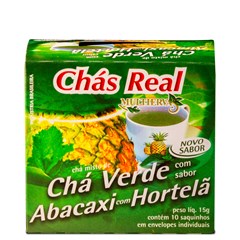 Chás Real Verde Abacaxi com Hortelã Cacheta 5x10x1,5g