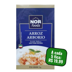 Arroz Italiano Arborio Nor Foods 1kg