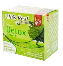 Chás Real Detox Verde Vegetais X Gengibre Cacheta 5x10x1g