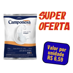 Leite em Pó Integral Camponesa Fardo 50x200g