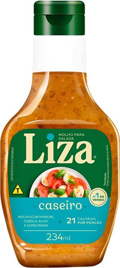 Liza Molho Salada Caseiro Pt 234Ml