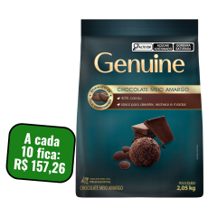Chocolate Meio Amargo 40% Cacau Formato Moedas Genuine 2,05Kg