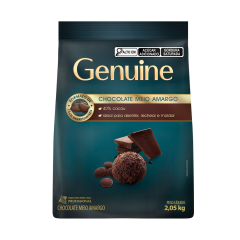 Chocolate Meio Amargo 40% Cacau Formato Moedas Genuine 2,05Kg