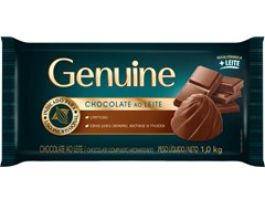 Chocolate Ao Leite Barra Genuine 1Kg