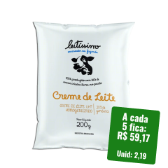 Creme De Leite Integral UHT Leitissimo Sache 27x200G