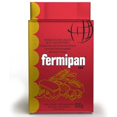 Fermento Biológico Seco Vermelho Massa Salgada Fermipan 500g