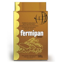 Fermento Biológico Seco Marrom Massa Doce Fermipan 500g
