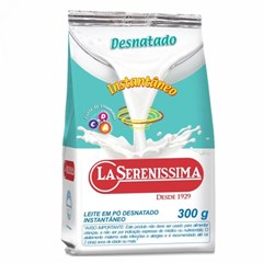 Leite Em Pó Desnatado Instantâneo La Serenissima 30x300g