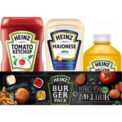 Kit Heinz  Ketchup 397g, Maionese 215g, Mostarda Unidade 255g