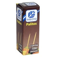 Palito de Dente Theoto Estojo 25x100Unidades
