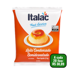 Leite Condensado Bag Italac Semidesnatado 2,5kg