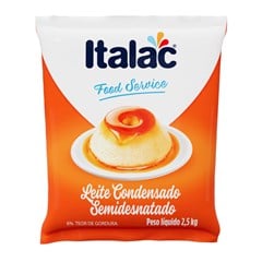 Leite Condensado Bag Italac Semidesnatado 2,5kg