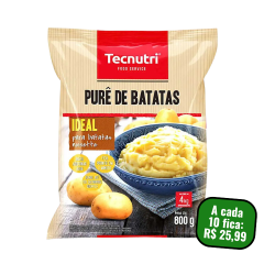 Purê Batata Tecnutri Pacote 800g